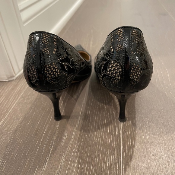 Valentino Patent Lace Pumps - Picture 3 of 3